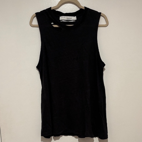 Tops - IRO Distressed Grey Tank Top
